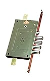 cerradura antirrobo cruz Con placa acorazada – Para puertas blindadas – Cierre triple pestillo reversible – 3 llaves + 1 de servicio art. 14 – Entrada 70 mm. - Aplicación de encaje