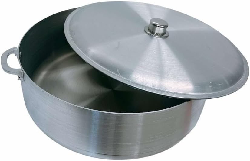 31 Qt Aluminum Caldero Cookware Pot Dutch Oven With Lid Satin Finish