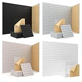 Besttoolifes Akustikwandpaneele zur Schalldämmung, Polyesterfaser-Filz-Isolierfliesen, 30 x 30 cm, geräuschreduzierende Wandbretter für Zuhause, Büro, Hotel, Klassenzimmer, Weiß