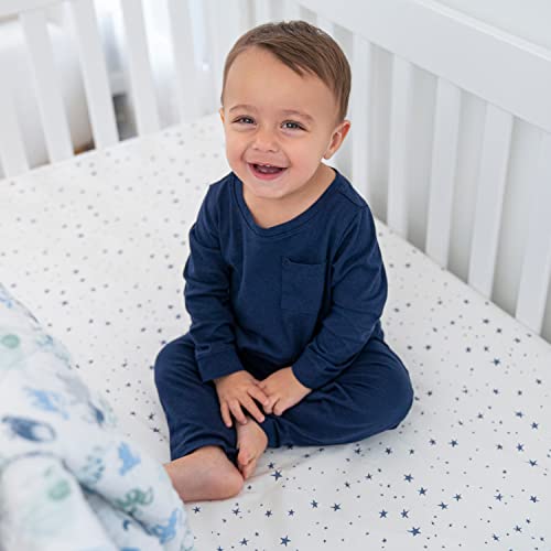 Aden + Anais Essentials 3-Piece Crib Bedding Set, Baby Bedding Bundle, Cotton Blanket, Crib Sheet, Crib Skirt, Time To Dream #TOP4