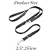 Hundeleine 2.55M Verstellbare Schleppleine mit 2 Karabiner, Verdickte Führleine Doppelleine, Freihandleinen, Übungsleine aus Nylon, Schwarz