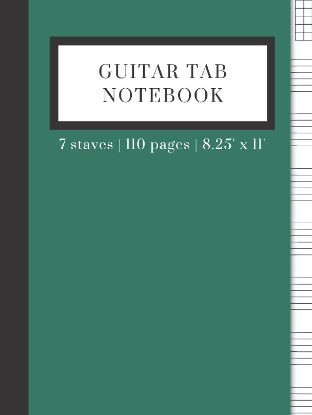 Guitar Tab Notebook: 110 Guitar Tab Notebook Blank Tablature Pages + Chord and Circle of Fifths Charts