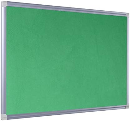 Bi-Office New Generation Black Felt Notice Board, 90 x 60 cm, Aluminium Frame