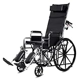 Folding Wheelchair Folding Wheelchair Heavy Duty Steel Wheelchair Detachable Folding Wheelchairs for Big Size People Flexible Disabled Comfort