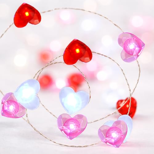 BOHON Valentine Day Decorations, 13 ft 40 LEDs...