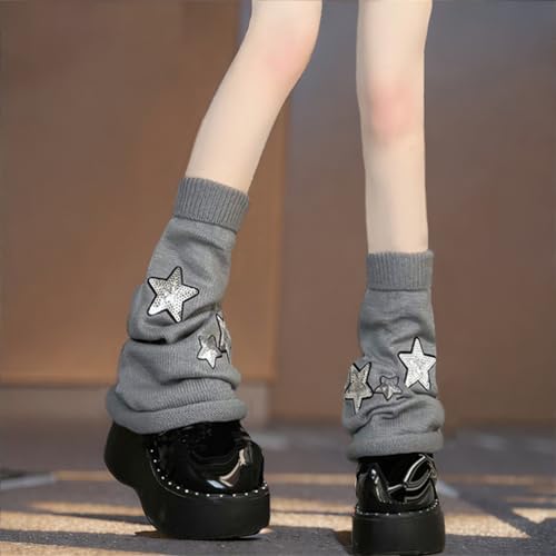 Image of Goth Leg Warmers Women Cute Y2k Harajuku Punk Rave Emo Grunge Winter