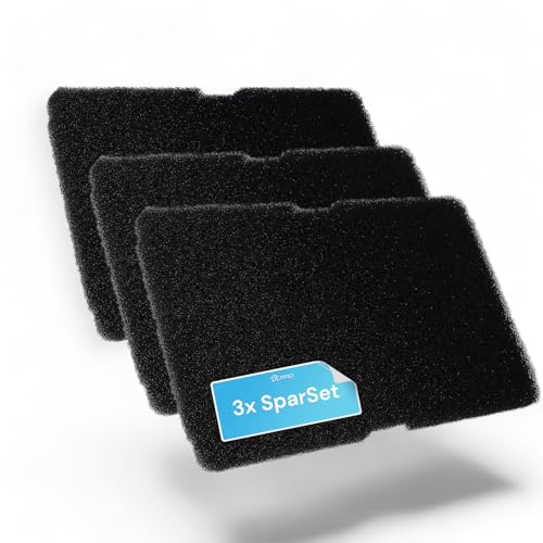 DL-pro 3 x Schaumfilter 240x155mm für Beko Blomberg 2964840100 2964840200 Smeg 782372445 782372152 Filterschwamm für Trockner Wärmepumpentrockner für effiziente Filterung und Wärmetauscherschutz