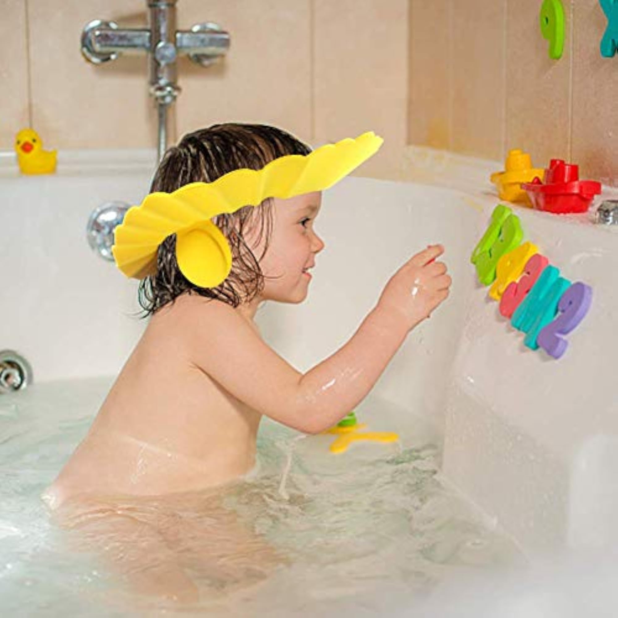 Baby Shower Cap Bathing Baby Wash Hair Eye Ear Protector Hat