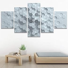 SIGNWIN 5 Panel Canvas Wall Art Modern Art...