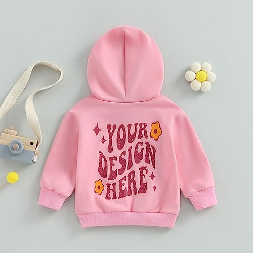 Thefound Baby Girl Halloween Outfit Infant Hoodie Pullover Long Sleeve Sweatshirt Top Shirt Toddler Onesie Casual Fall Outfit (Pink, 12-18 Months) #TOP3