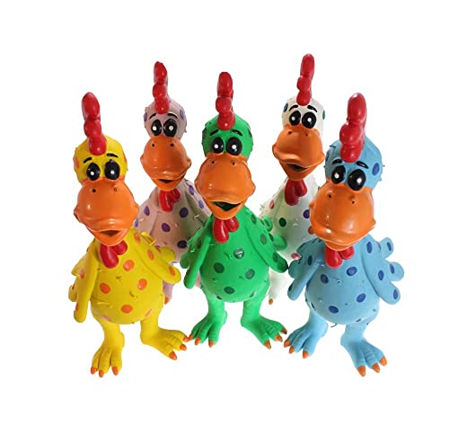 212 Main 11.5 Inch Globkens Large Chickens Dog Toy, Assorted Color
