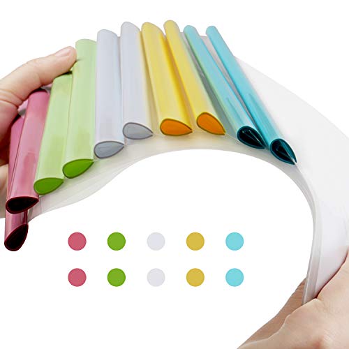 STAPENS-Report-Covers-with-Sliding-Bar-Clear-Paper-Protector-Sleeves-122-x-85-Inch-10-PCs