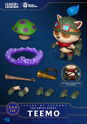 Beast Kingdom League Of Legends: Swift Scout Teemo Eaa-114 Egg Attack Action Figure #TOP2