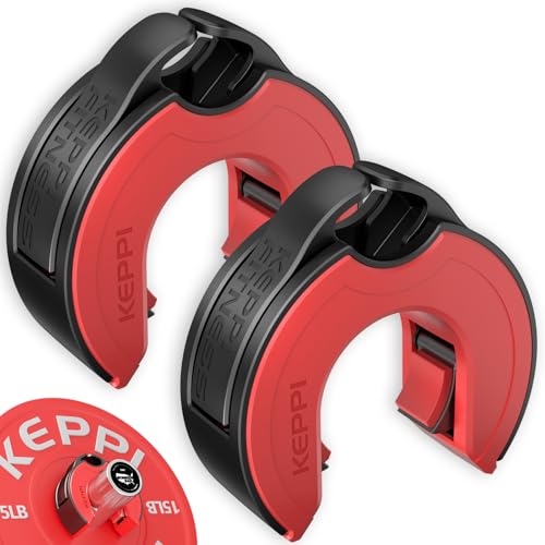 Image of Keppi Fitness Barbell Clamps 2 Inch Aluminum Magnetic Quick Release