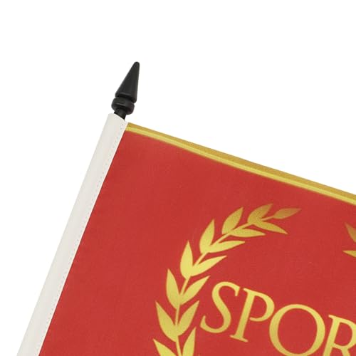 AZ FLAG - Tischflagge Römische Kaiserzeit - 21x14 cm - Rom Tischfahne 14 x 21 Cm - Flaggen