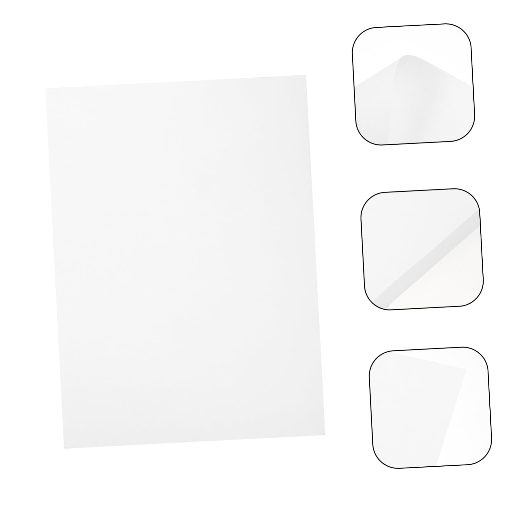 A4 Druckerpapier Weiß 100 Blatt, Dickes Papier für Kopien | Glatte Oberfläche, Mehrzweck für Zeichnungen, Unbedruckt für Laserdrucker