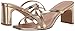 The Drop Women's Amelie Strappy Square Toe Heeled Sandal, Gold, 8