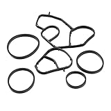 Oil Cooler Gasket O-Ring Set for Peugeot Bipper Expert Partner Rifter 308 407 408 508 4008 5008-2S6Q6A728AA - AUTORCE