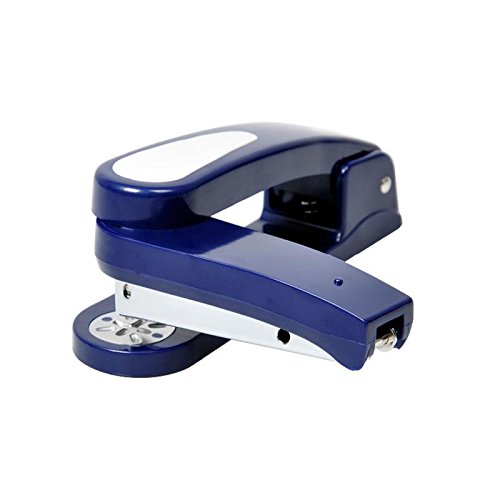 Ipienlee Multi-Angle Rotatable Stapler Specialized for Booklet Stapling, 20 Sheet Capacity with 2 Box Staples, Blue