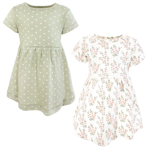 Hudson Baby Infant and Toddler Girls Cotton Dresses