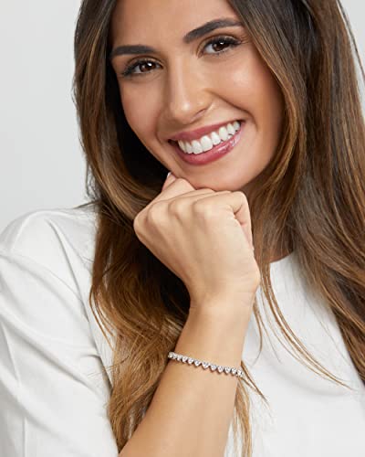 INSPIRED VOICES Easy Slider Adjustable Bracelets - Lariat & Tennis Styles for Women, Rhinestone Bracelets - Blue, Pink, Purple & More2