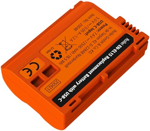 Batería Rollei EN-EL15 evita quedarte sin energía gracias a su carga por USB-C