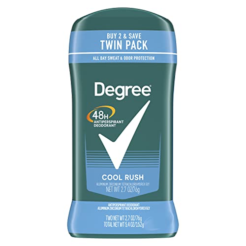 Image of Degree Men Original Antiperspirant Deodorant 48-Hour Odor Protection Cool Rush Mens Deodorant Stick 2.7 oz, 2 Count