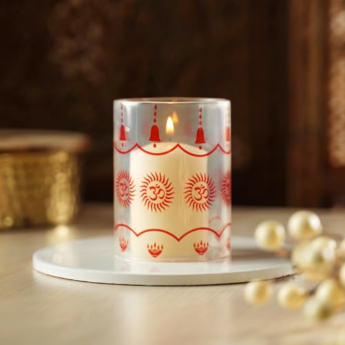 Image of Classyo Borosilicate Glass Cover Only Without Diya (3 in x 4 in (Design))