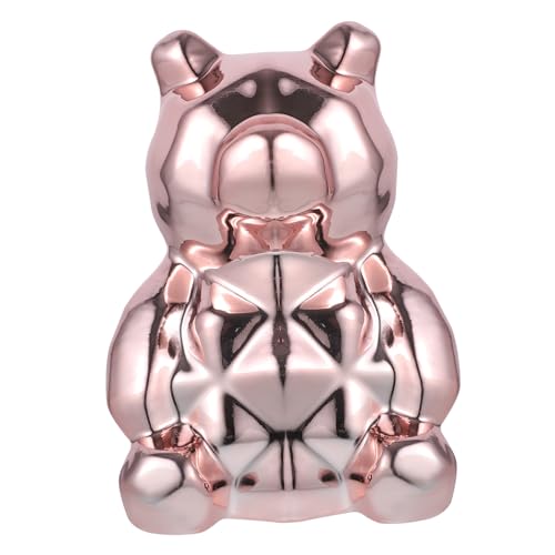 Figurine ours céramique art artisanat blanc idée cadeau déco anniversaire