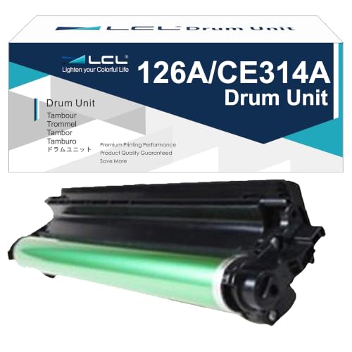 LCL 126A CE314A Tambor (1 Negro) Compatible para HP LaserJet Pro CP1020 CP1025 CP1025nw LaserJet 100 Color MFPM175nw M175a M175b M175c M175e M175p M175r M275s M275t M275u M275nw M275 M275a MFP M176n