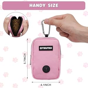 Dog Treat Pouch, Dog Training Treat Pouch, Puppy Training Pouch with Shoulder Strap Buckle, Portable Dog Treat Bag, Treat Pouches for Pet Training, Pet Dog Training Treat Pouch (Pinky) Dog Treat Pouch, Dog Training Treat Pouch, Puppy Training Pouch with Shoulder Strap Buckle, Portable Dog Treat Bag, Treat Pouches for Pet Training, Pet Dog Training Treat Pouch (Pinky)