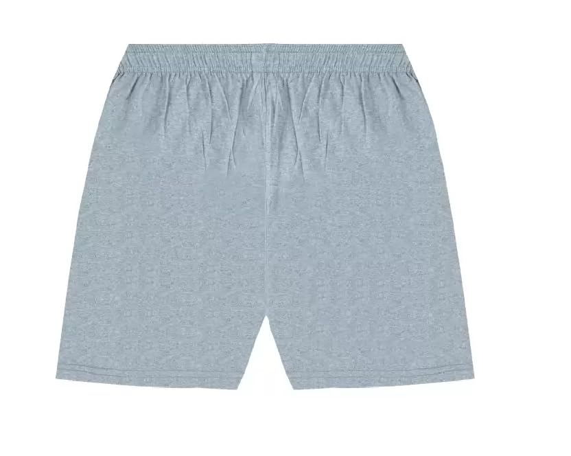 Image of Boys Cotton Shorts, Pack of 3, Black, Grey, Red, Elastic Waistband