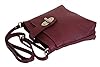 AMBRA Moda GL007 - Sac à bandoulière sac portés épaule en cuir véritable pour femme (bordeaux) #2