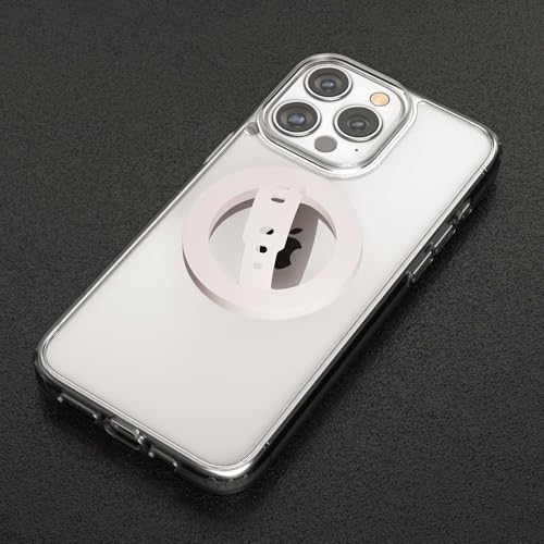 Image of RIGGEAR Soft Silicone Magnetic Phone Grip, Finger Loop Ring Holder Compatible with MagSafe iPhone Models and Magnetic Phone Cases (Pink)