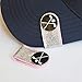 GOLTERS Glitering PVC Golf Hat Clip with Ball Marker (2 Hat Clip and Golf Ball Markers)