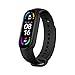 Kemite Sportarmband für Xiaomi Mi Band 6, 1,56 Zoll (3,8 cm), mit Herzfrequenz, Fitness-Tracker, CN-Standard-Version, Schwarz, Normal