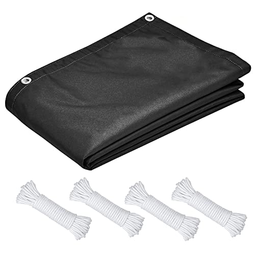 Voile d'ombrage rectangulaire imperméable anthracite 1 x 1,2 m protection UV extérieur - 6