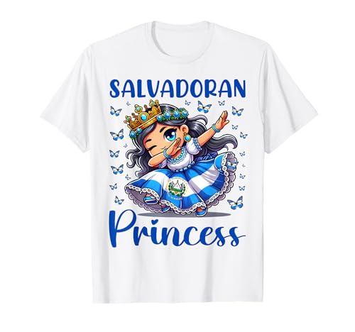 Salvadoran Princess Dabbing for girls & kids T-Shirt