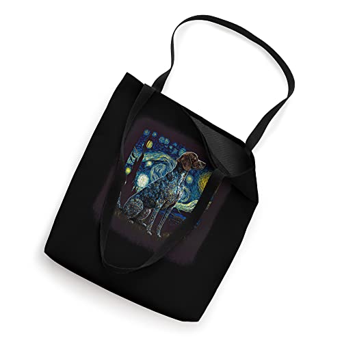 Bolso Tote Dog in starry night Van Gogh miniatura 2