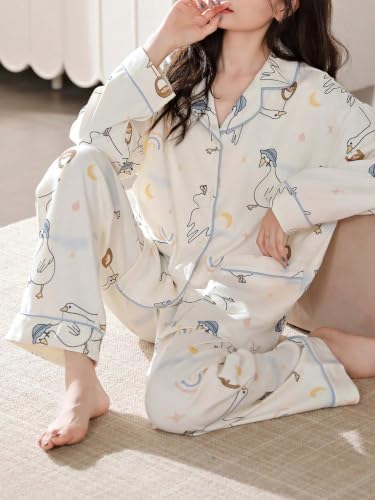 Image of LITZO Womens Korean Night Dress || Pyjama Set ||Korean Nightsuit || Women Nightwear ||Round Neck Half Sleeve Nightsuit || Loungewear || Everyday Nightdress (L-234-237)