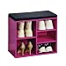 Produktbild Kesper | Schuhschrank mit Sitzkissen, Material: Faserplatte, Maße: B51,5 x H48 cm x L29,5 cm, Farbe: Pink, Schwarz |15964