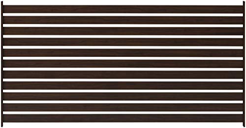 Amazon.co.jp: タカショー フェンス 美WOOD 木目調 錆・キズに強いアルミ製 幅120cm×奥行2.5cm×高さ62.3cm スリムボーダー ブラウンウッド 目隠し 庭 ガーデン BEW-FS623BRW