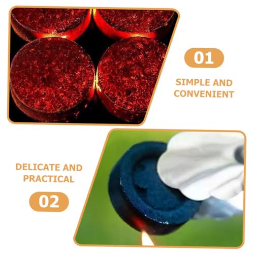 Carbón para barbacoa en acampadas con pastillas naturales Hemobllo para estufa portátil 6