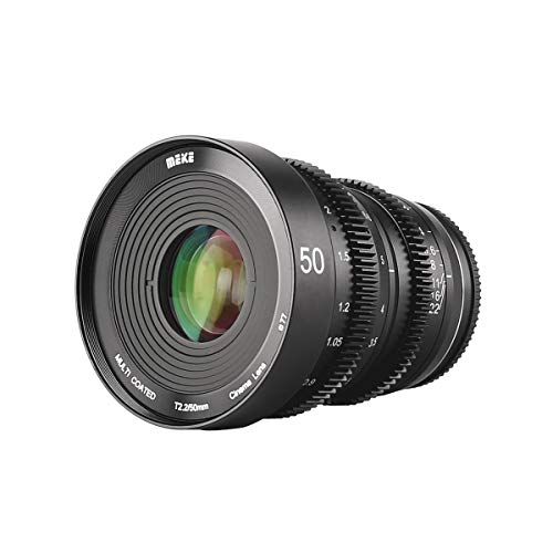 Amazon | Meike 50 mm T 2.2大口径マニュアル映画シネマレンズマイクロ