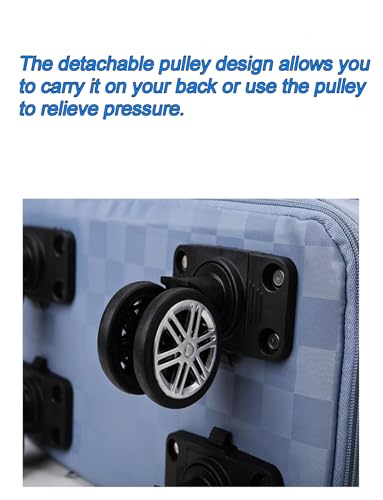 360° Rotating Wheels Duffle Bag for Women Short Trips, Waterproof Lightweight Hospital Bag for Delivery, Extra Large Collapsible Luggage(Black)4