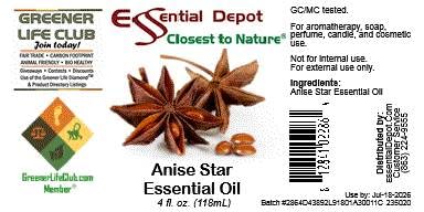 Aceite Esencial de Anís Estrellado Essential Depot 4 oz miniatura 5