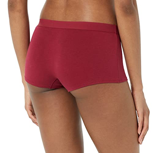 Image of Amazon Essentials Women's Breathable Cotton Boyshort Underwear (Available in Plus Size), Pack of 5