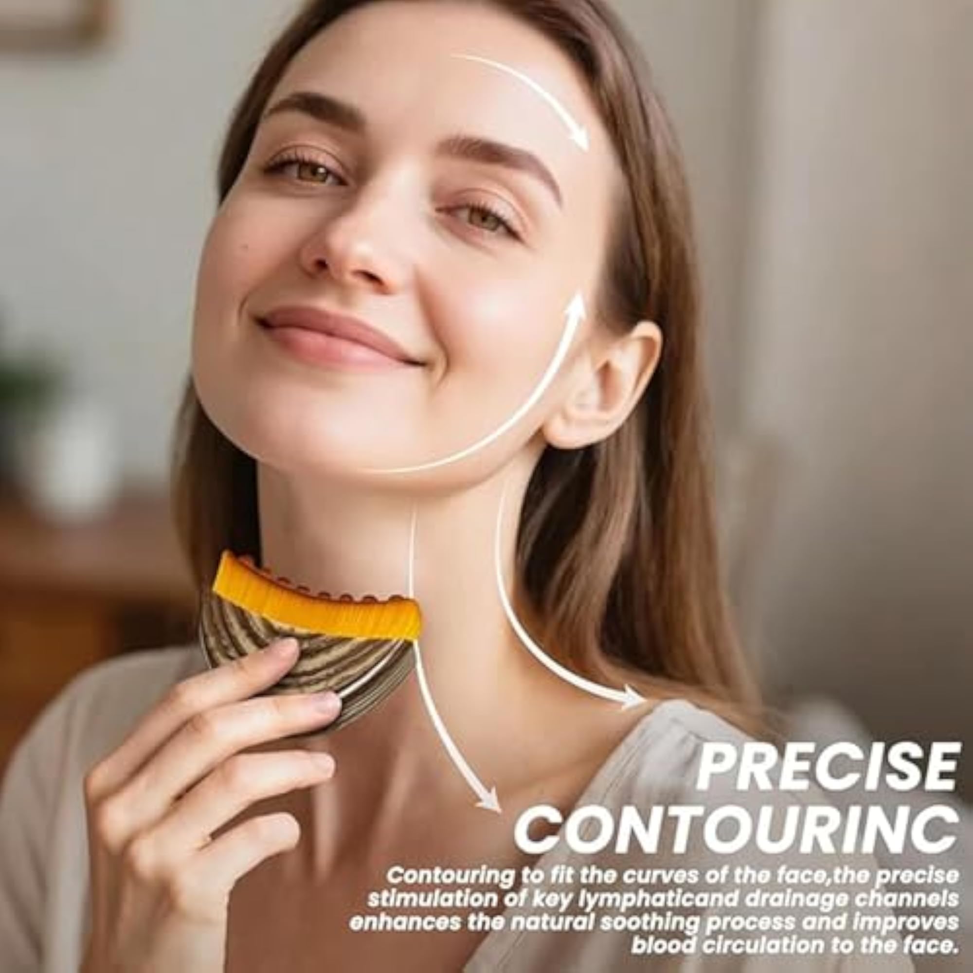 2PCS Lymphatic Contour Face Brush for Exfoliation
