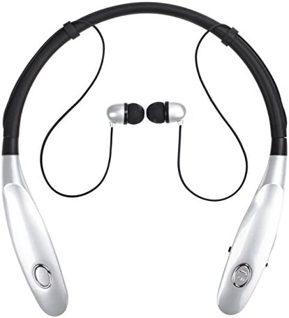 Bluetooth Headphones 14Hr Working Time, Truck Driver Bluetooth Headset, Wireless Magnetic Neckband Earphones, V4.2 Noise Cancelling Earbuds w/Mic, Compatible with Any Bluetooth Equitments