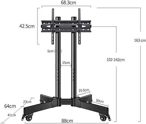 Soporte móvil para TV de 32 a 75 pulgadas con ruedas miniatura 2